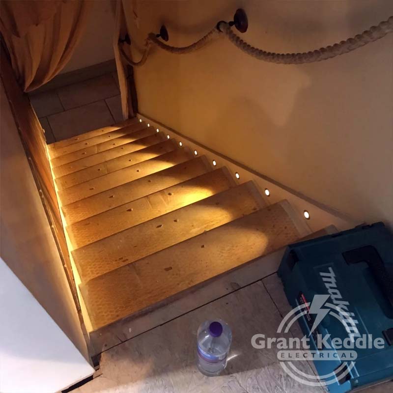 Projects-Stairway03 Grant Keddle Electrical - Stairway Lighting Installation